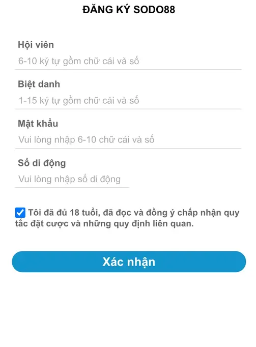 Đăng ký SODO88 – Bước khởi đầu trải nghiệm cá cược đẳng cấp
